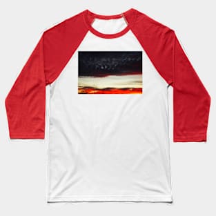 Colorful Sunset Baseball T-Shirt